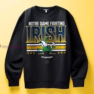 Black Notre Dame Fighting Ncaa Sweatshirt Retro Yvettecolon111